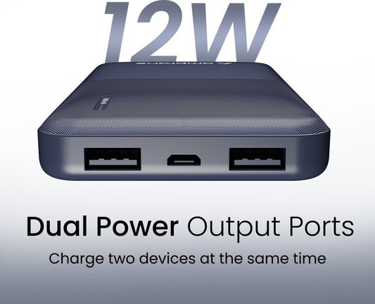 SlimGrip 10000mAh Dual-Port Power Bank