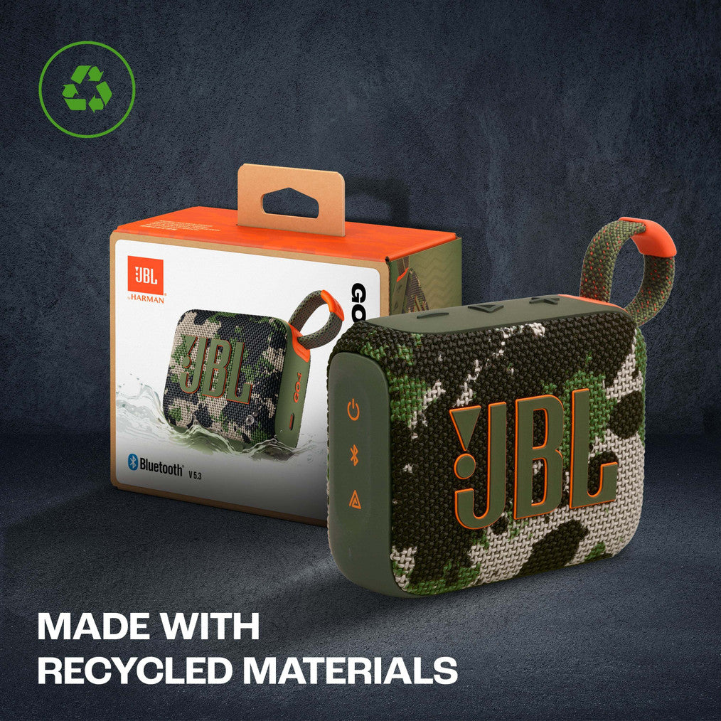 JBL Go 4, Wireless Ultra Portable, Pro Sound,Water & Dust Proof 4.2 W Bluetooth Speaker