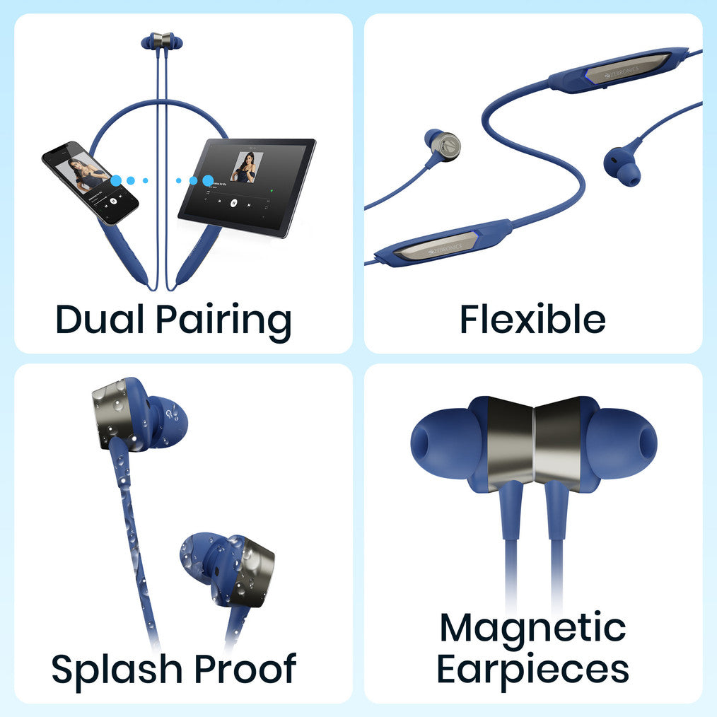 ZEBRONICS N3 with 46 Hours backup,ENC Calling,Gaming mode (Upto 50ms) Bluetooth Headset