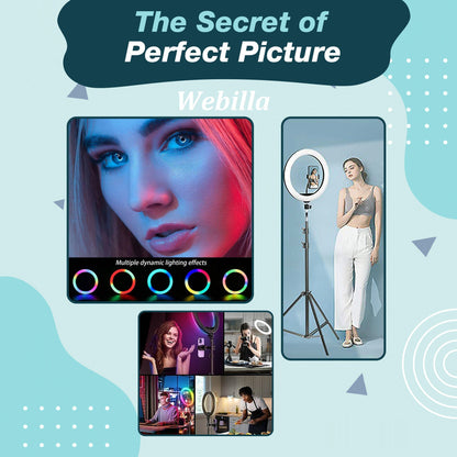 LED Ring Light 10-inch with Phone Holder