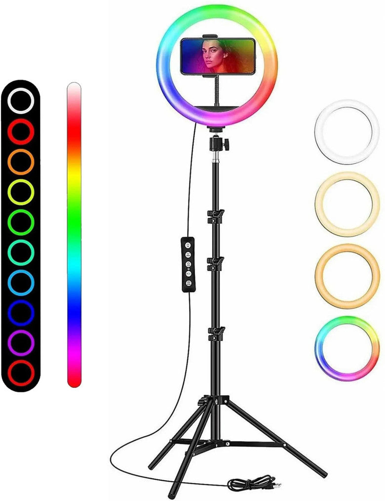 LED Ring Light 10-inch with Phone Holder