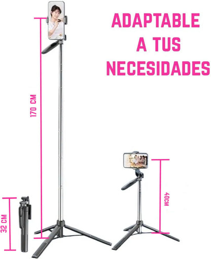 FITRIC T18 Premium 3-in-1 Bluetooth Selfie Stick