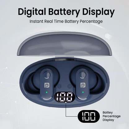 Portronics Twins S16 in Ear Earbuds With Mic,24H Playtime,GameMode,Clear Calls Bluetooth Headset