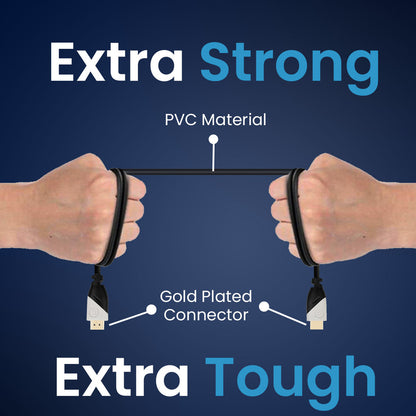 Portronics HDMI Cable 5 m Konnect Sync 4k 60Hz with Gold Plated Connectors
