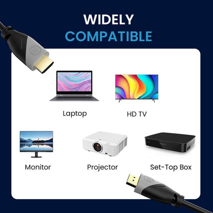 Portronics HDMI Cable 5 m Konnect Sync 4k 60Hz with Gold Plated Connectors