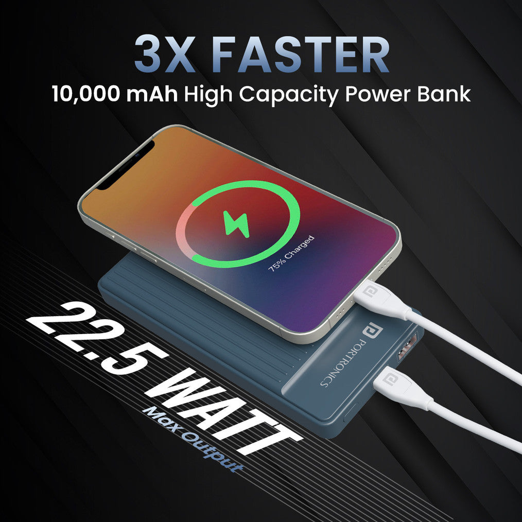 Portronics 10000 mAh 22.5 W Power Bank