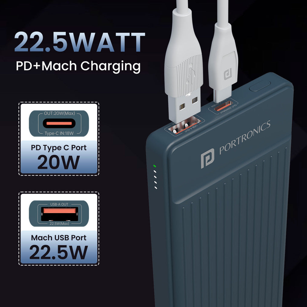 Portronics 10000 mAh 22.5 W Power Bank