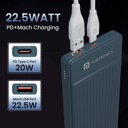 Portronics 10000 mAh 22.5 W Power Bank