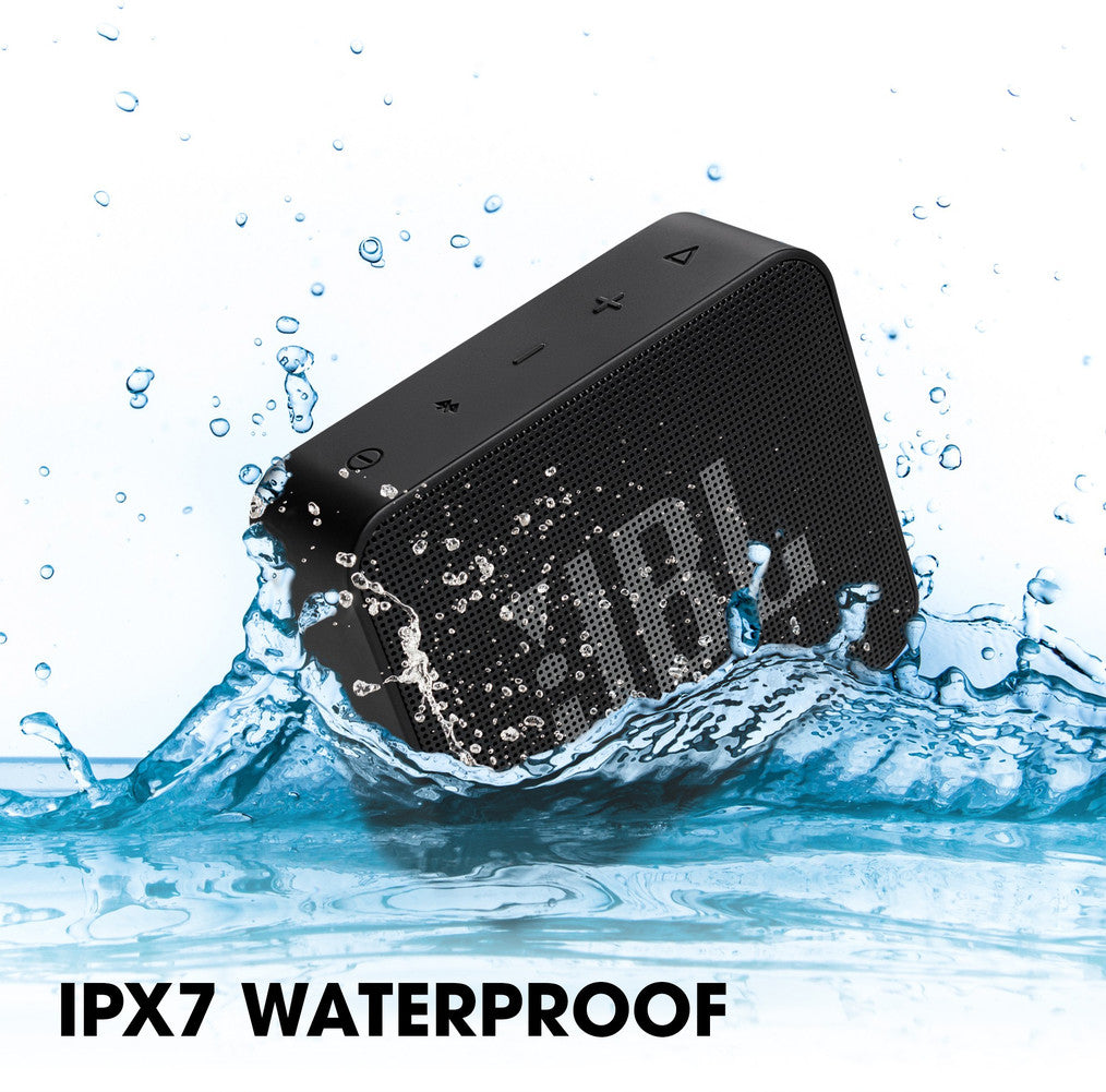 JBL Go Essential with Rich Bass, 5 Hrs Playtime, IPX7 Waterproof, Ultra Portable 3.1 W Bluetooth Speaker