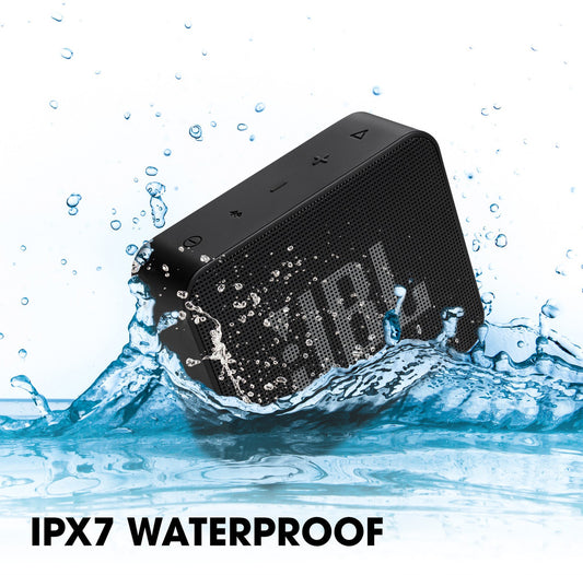JBL Go Essential with Rich Bass, 5 Hrs Playtime, IPX7 Waterproof, Ultra Portable 3.1 W Bluetooth Speaker