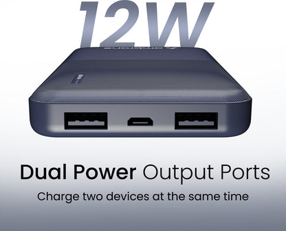 SlimGrip 10000mAh Dual-Port Power Bank