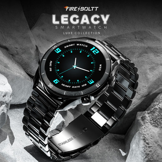 Fire-Boltt Legacy 36.3mm (1.43") AMOLED Display, Bluetooth Calling Wireless Charging Smartwatch