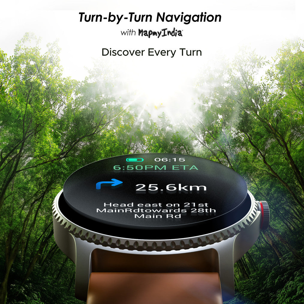 boAt Lunar Discovery w/ Turn by Turn Navigation, 3.53 cm HD Display & BT Calling Smartwatch
