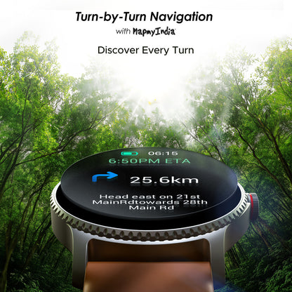 boAt Lunar Discovery w/ Turn by Turn Navigation, 3.53 cm HD Display & BT Calling Smartwatch