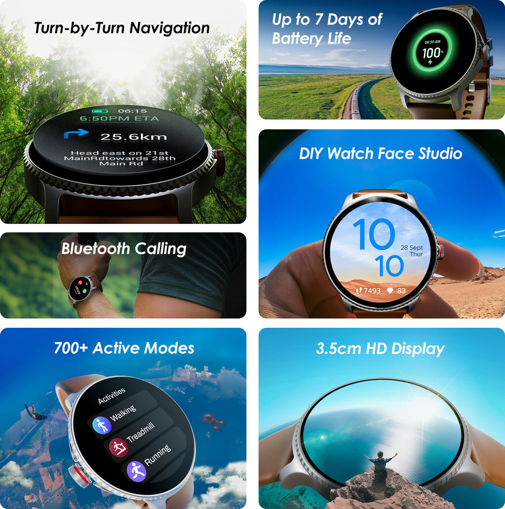 boAt Lunar Discovery w/ Turn by Turn Navigation, 3.53 cm HD Display & BT Calling Smartwatch