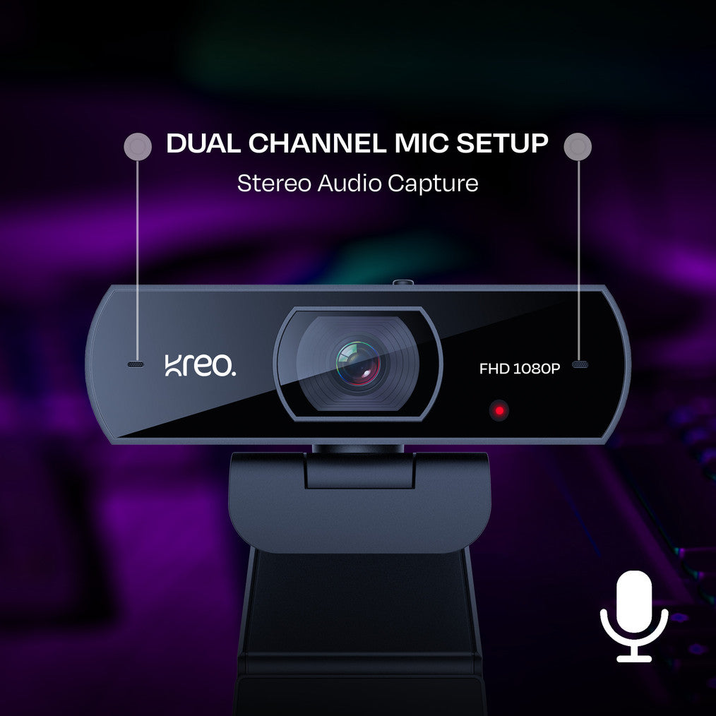 PixelSnap HD 1080P Webcam with Mic