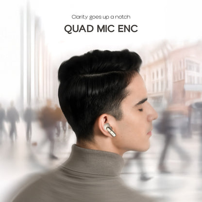 Noise Buds UNO, 40Hrs Playtime, Quad Mic with ENC, Premium Leather Accent, Dual Pair Bluetooth Headset