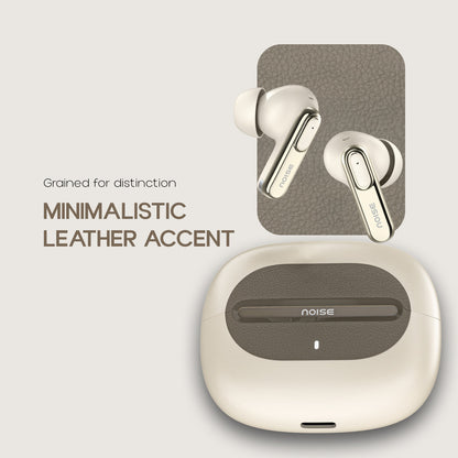 Noise Buds UNO, 40Hrs Playtime, Quad Mic with ENC, Premium Leather Accent, Dual Pair Bluetooth Headset