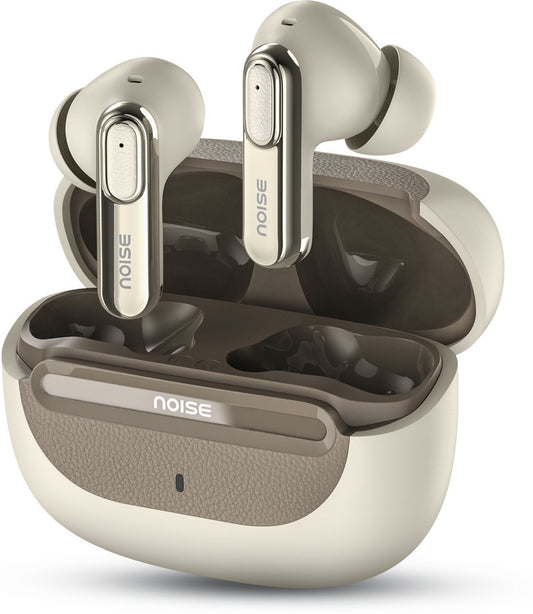 Noise Buds UNO, 40Hrs Playtime, Quad Mic with ENC, Premium Leather Accent, Dual Pair Bluetooth Headset