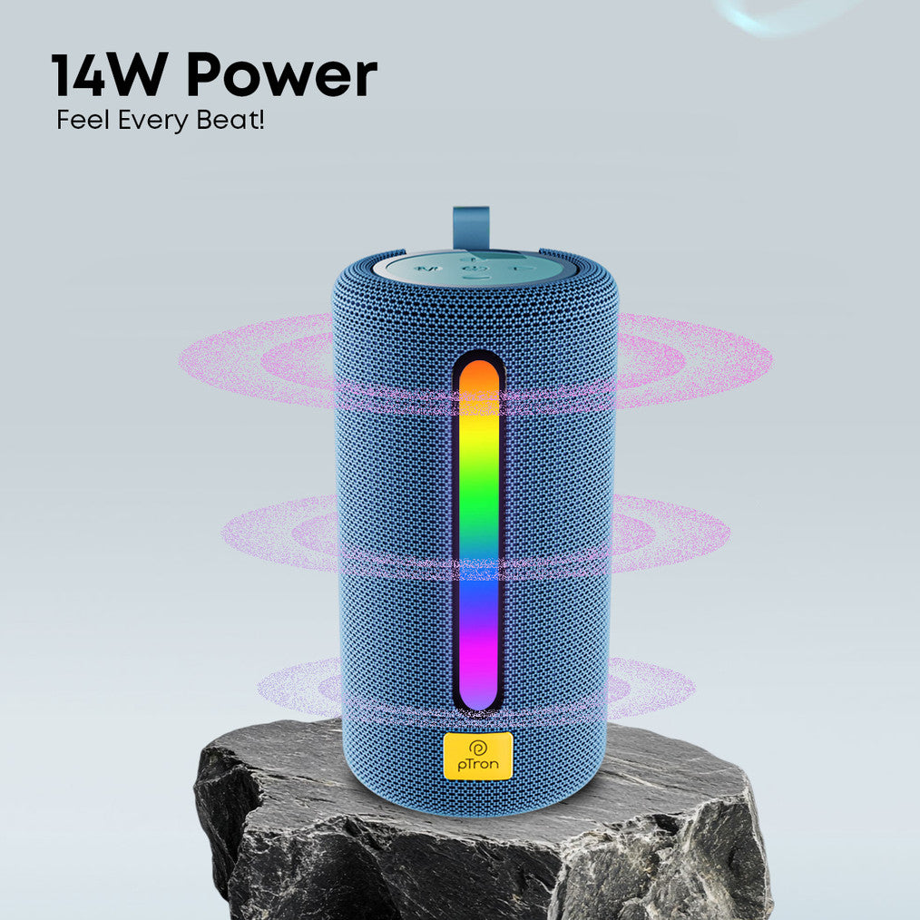 PTron Funk Rhythm / Fusion Buzz w/ 14W Pristine Sound, RGB Lights, 8Hrs Playtime 14 W Bluetooth Speaker