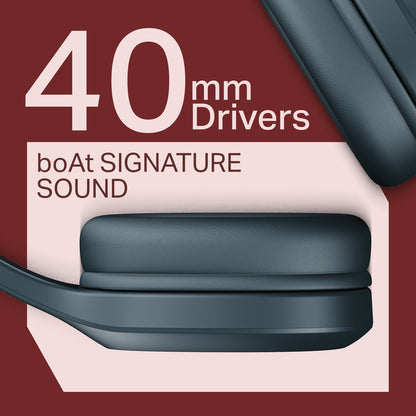boAt Rockerz 412, 60H Battery,40ms Latency,ENx, Stream Ad Free Music via App Bluetooth Headset