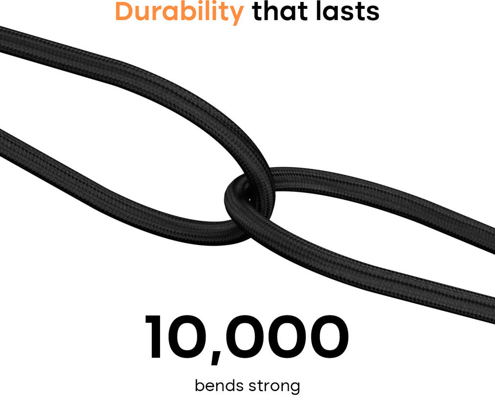 Noise Type C 1 m CB103 (Compatible with Type C Cable for iPhones 15 and Above, All Type C Androids Mobiles, Macbook, Infinite Black, One Cable, USB Type C To USB Type C, 100 W)