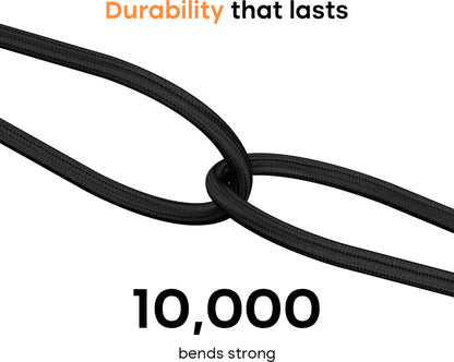 Noise Type C 1 m CB103 (Compatible with Type C Cable for iPhones 15 and Above, All Type C Androids Mobiles, Macbook, Infinite Black, One Cable, USB Type C To USB Type C, 100 W)