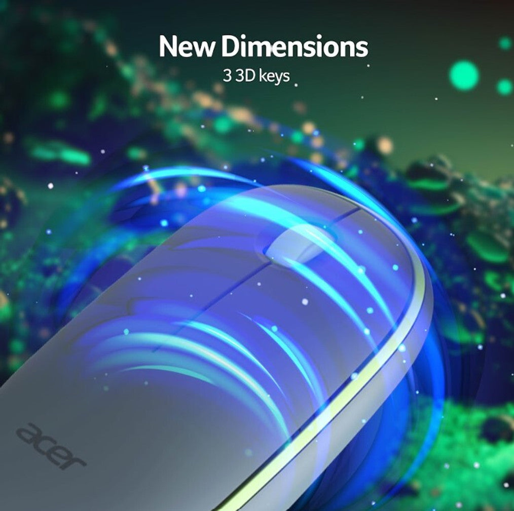 Acer ZC.A01SI.2N0 Ergonomic Optical Mouse Bubble