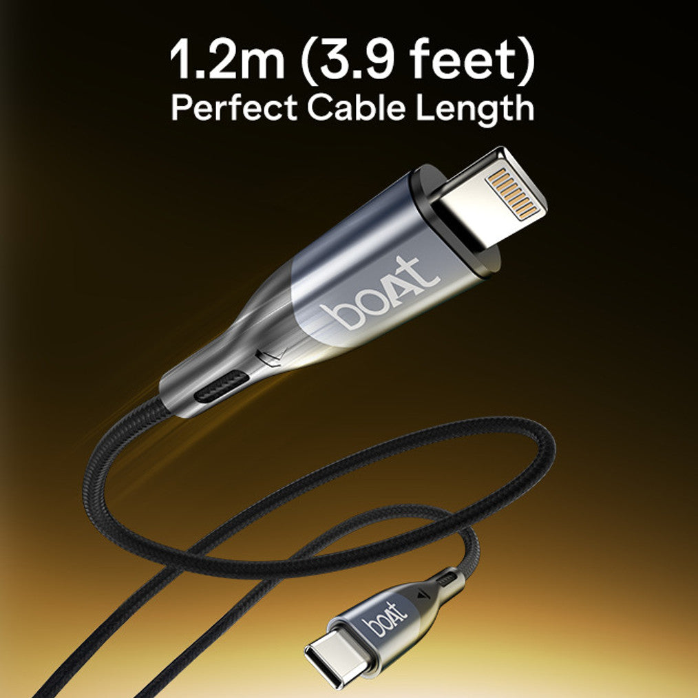 boAt Type C 1.2 m Type C to L 27W Cable