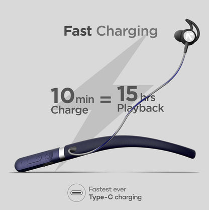 Goboult Fcharge with 40H Battery, ENC Mic, Fast Charging, Fast Pairing Bluetooth Headset