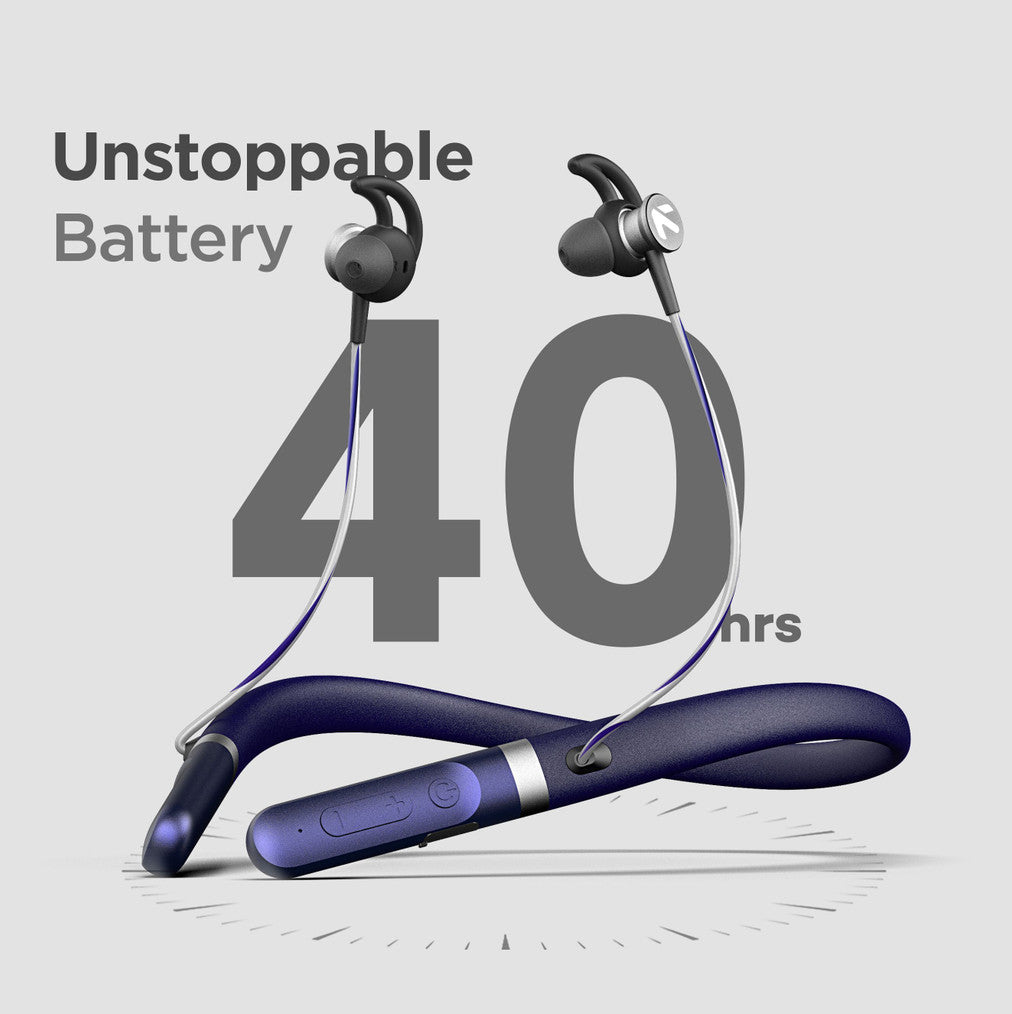 Goboult Fcharge with 40H Battery, ENC Mic, Fast Charging, Fast Pairing Bluetooth Headset