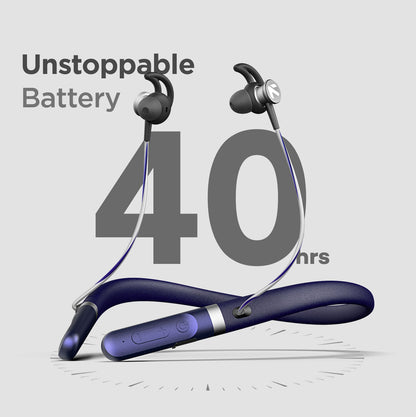 Goboult Fcharge with 40H Battery, ENC Mic, Fast Charging, Fast Pairing Bluetooth Headset
