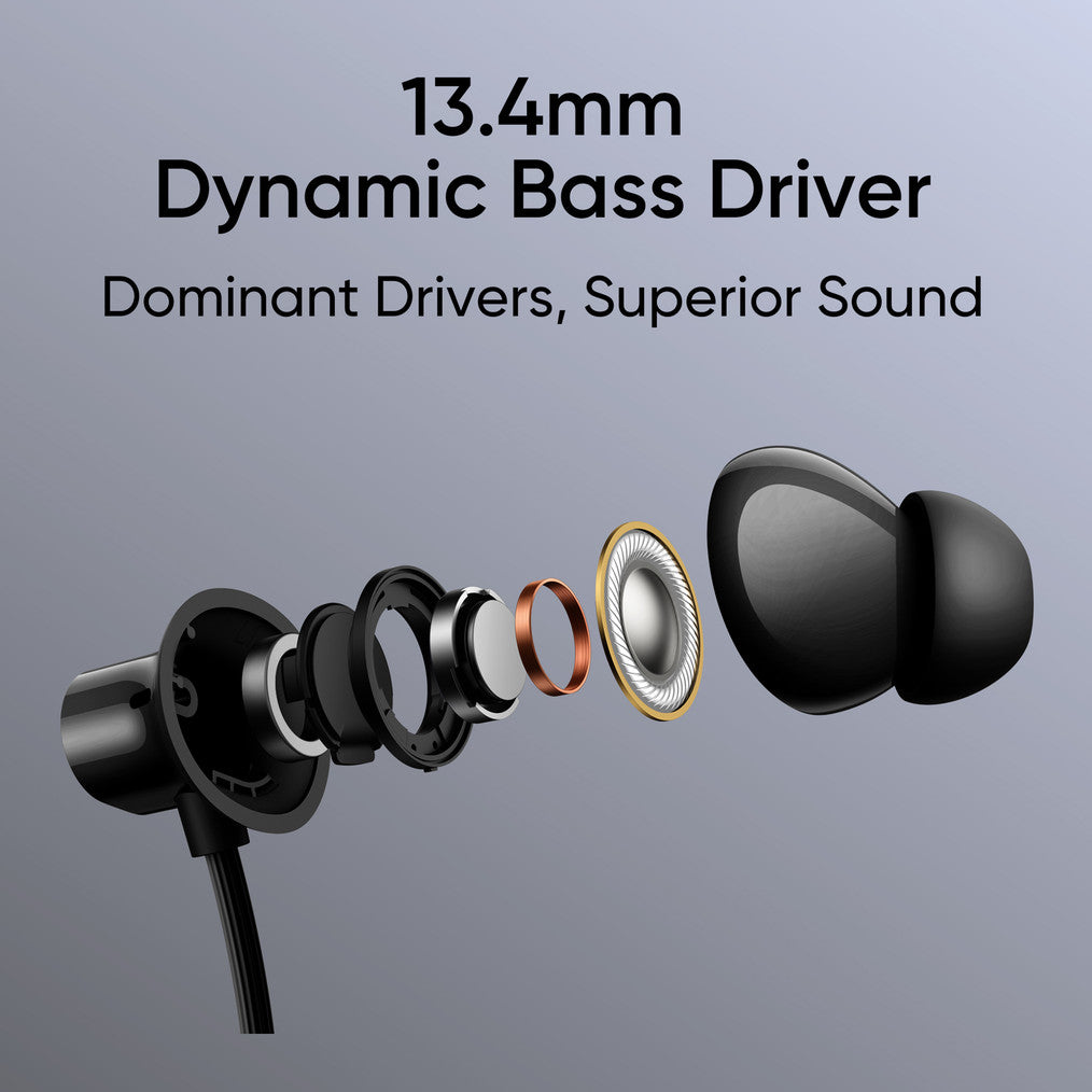realme Buds Wireless 3 Neo with 13.4mm Driver, 32 hrs Playback, Dual Device Connection Bluetooth Headset