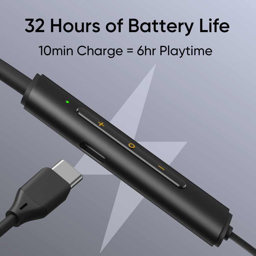 realme Buds Wireless 3 Neo with 13.4mm Driver, 32 hrs Playback, Dual Device Connection Bluetooth Headset