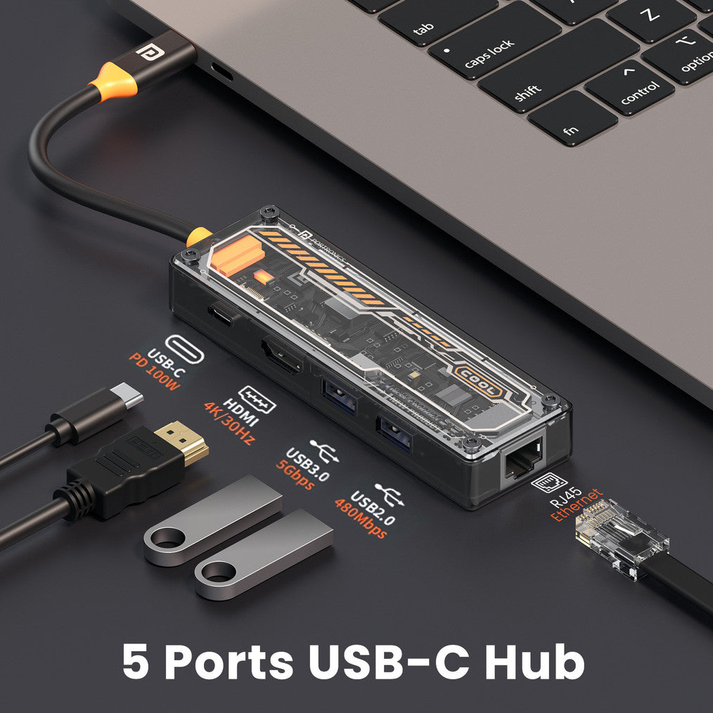 Type-C OTG 5-in-1 Pocket Hub