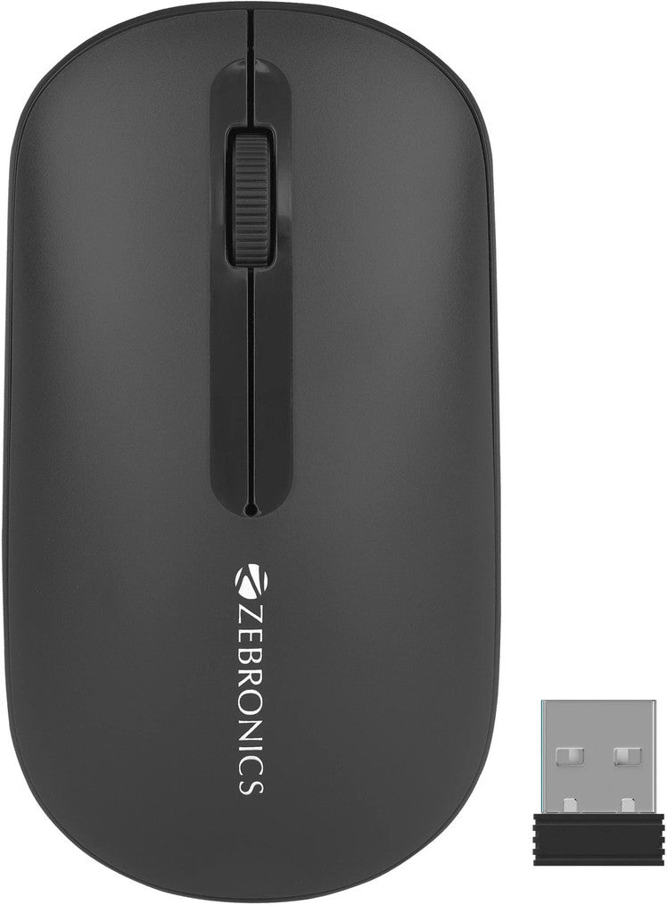 ZEBRONICS Pulse Ambidextrous Optical Mouse 1200DPI