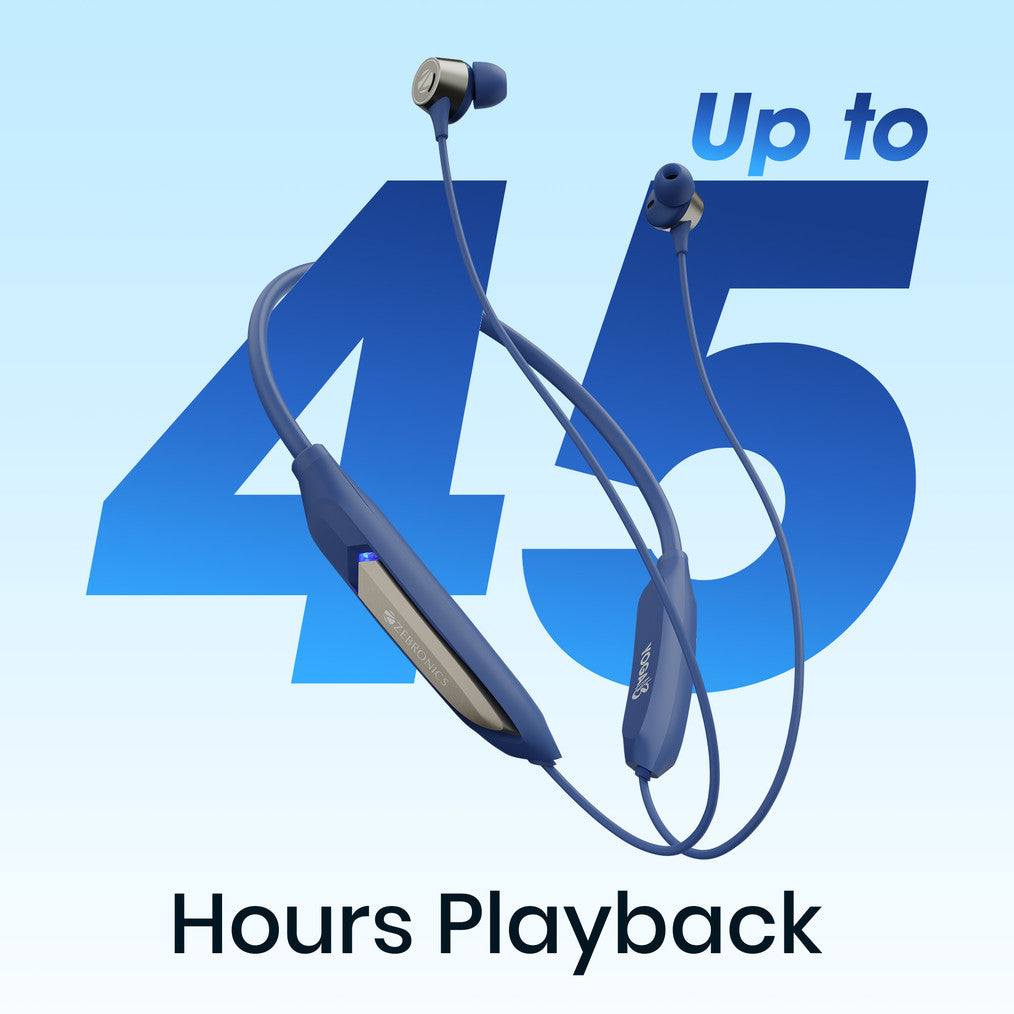ZEBRONICS N3 with 46 Hours backup,ENC Calling,Gaming mode (Upto 50ms) Bluetooth Headset